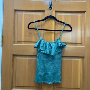 NWT Chaser Satin Scrunchy Tank Top